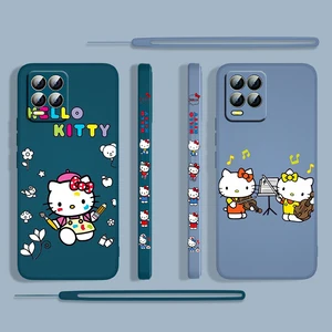 Anime Hello Kitty Cartoon For OPPO Realme 50i 50A 9i 8i 8 6 Pro Find X3
Lite NEO GT Master A9 5 Liquid Left Rope Phone Case Capa 3.24 USD