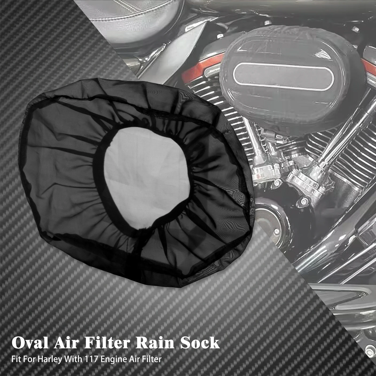 

Очиститель воздушного фильтра мотоцикла, дождевик, защитный чехол, водонепроницаемый для Harley Softail Sportster XL883 Touring с двигателем 114.