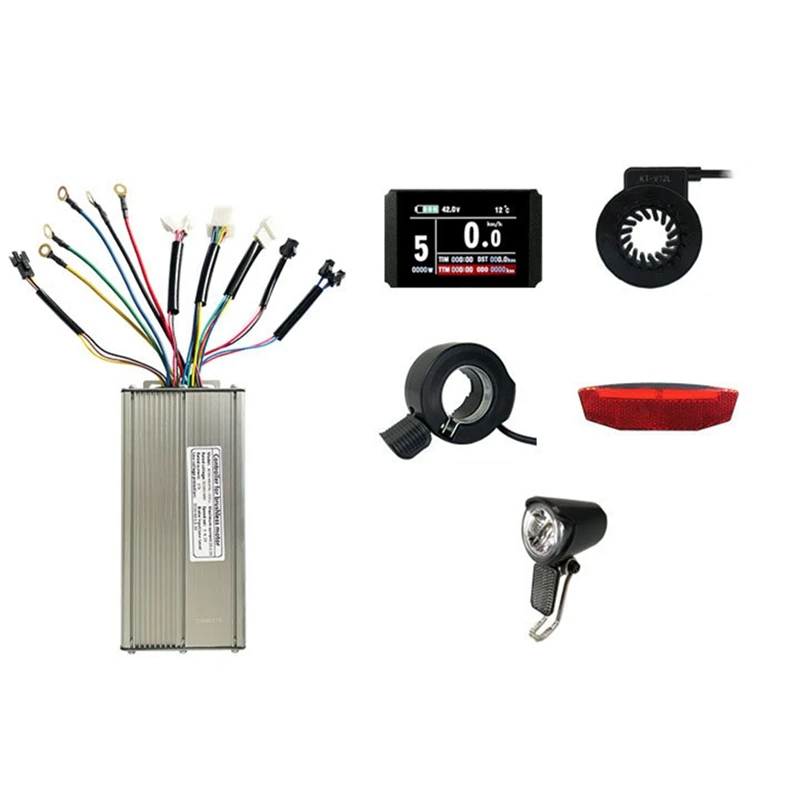 

LCD8H LED Display Kunteng 36V 48V 1000W Electric Bicycle Bike Display Controller With Light