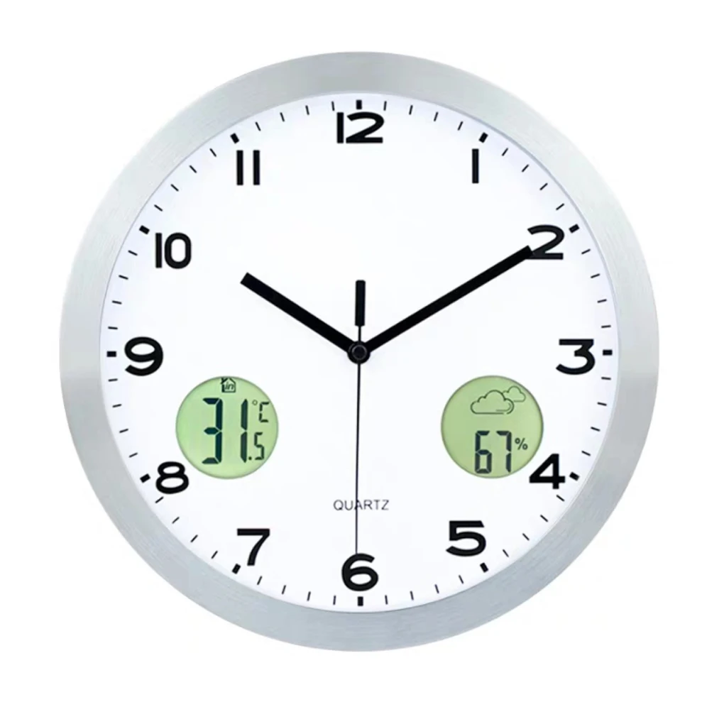 

Wall Clock Digital with Date Clocks Timer Nordic Living Room Bedroom
