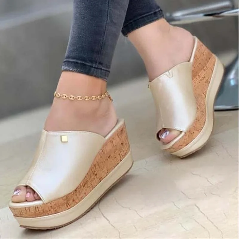 

Fashion Shoes Women Sandals Party Shoes Woman Thick Bottom Sandals For Women Slip-on Breathable Footwear Zapatos De Mujer Female