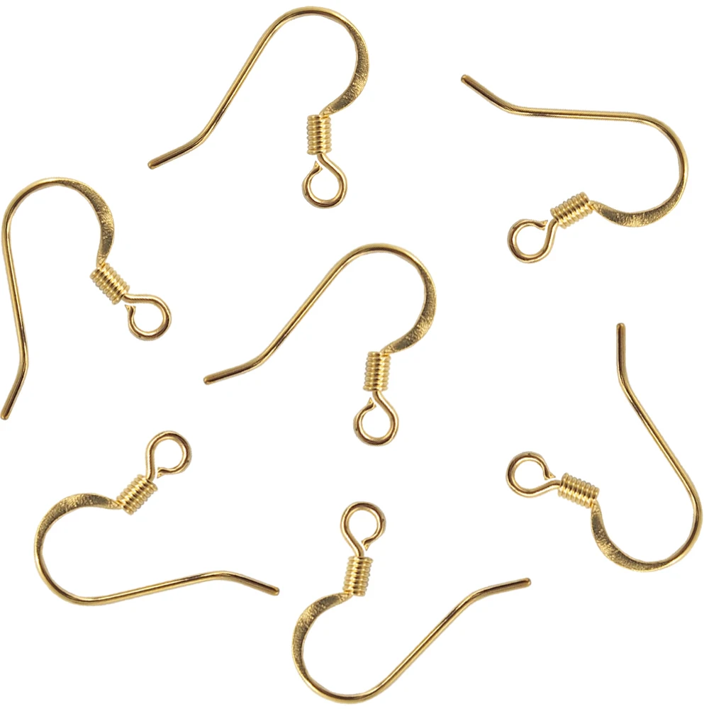 100pcs 16x14.5mm 316L Stainless Steel Metal Jewelry Earrings Ear Hook Component Making DIY Findings Accessories Finding