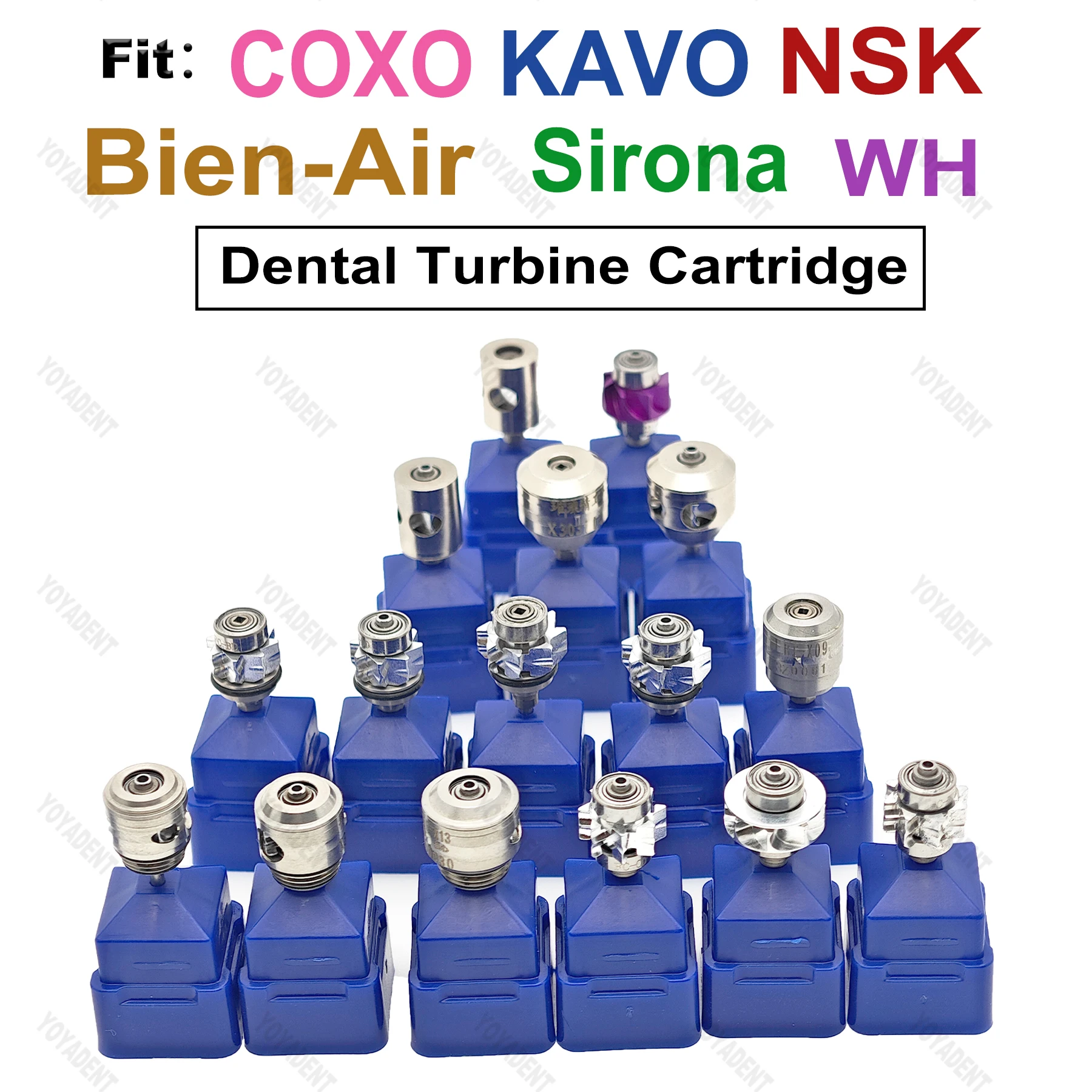 Фото Подходит для NSK KAVO COXO SIRONA WH, стоматологический турбинный картридж, воздушный ротор для высокоскоростного наконечника, изделия для стоматологических наконечников №1
