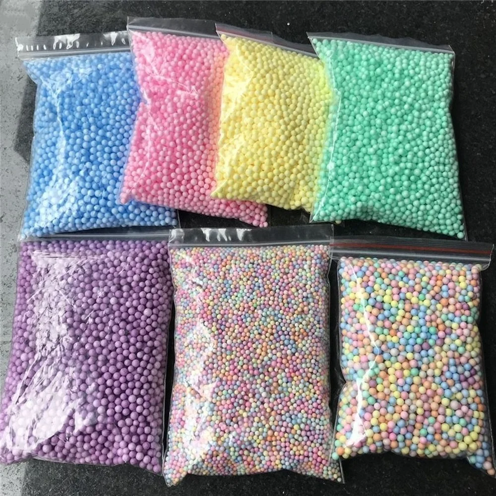 

14000Pcs Polystyrene Filler Styrofoam Balls Bottle DIY Snow Mud Accessorie Small Tiny Foam Beads for Gift Box Balloon Decoration