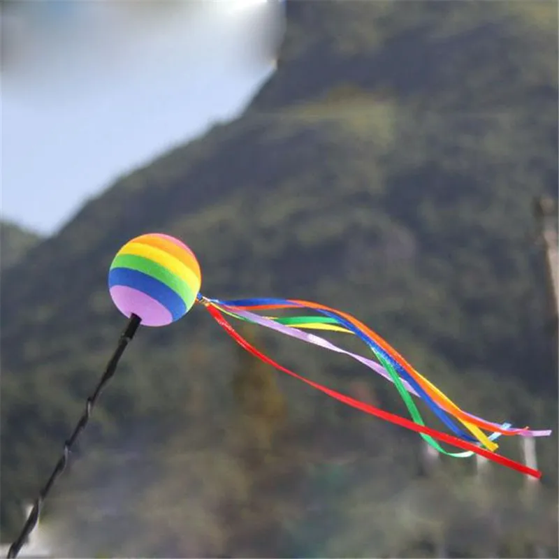 

Rainbow Straps Car Styling Roof Ornament Funny Cartoon Doll Antenna Balls Plush EVA Foam Aerial Toppers Decoration 2023
