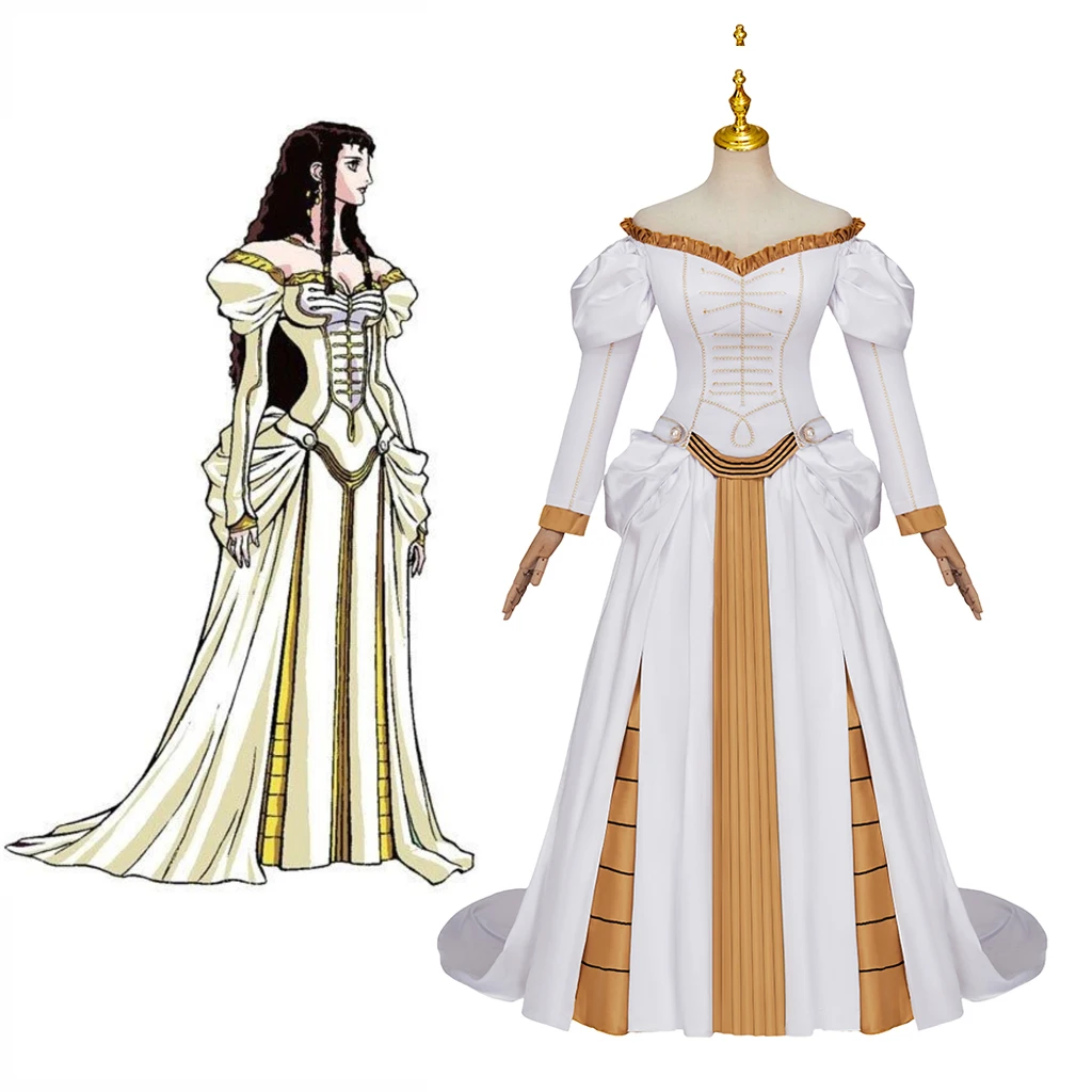 

Карнавальный костюм Шарлотта элборна костюм вампира охотника белое платье Шарлотта с длинным рукавом женский костюм на Хэллоуин