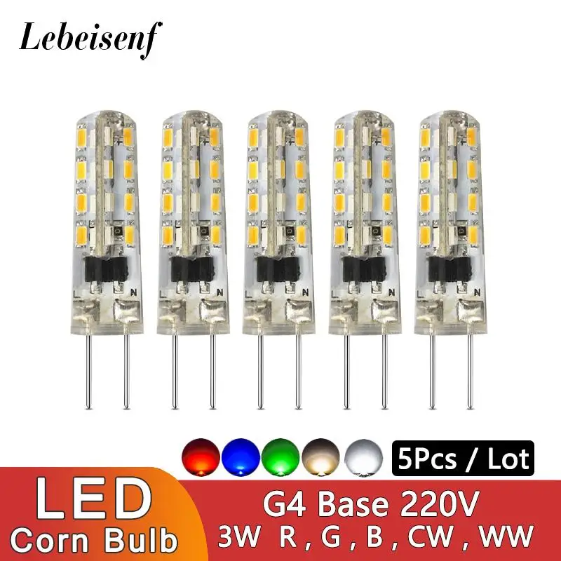 

Светодиодные лампы Lebeisenf G4 220В 3Вт одноцветные