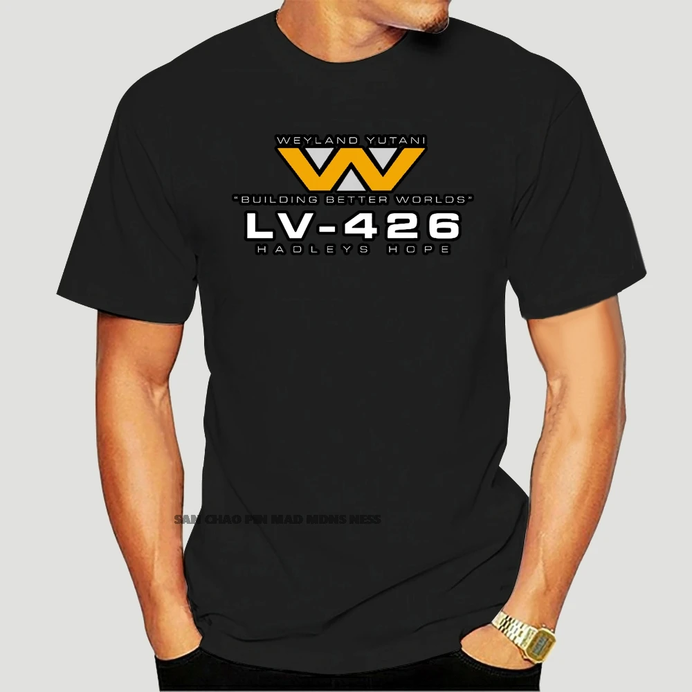 

Aliens LV-426 Hadleys Hope Nostromo Movie T Shirt Weyland Yutani Corp Covenant Cool Casual t shirt men Unisex New 6492X