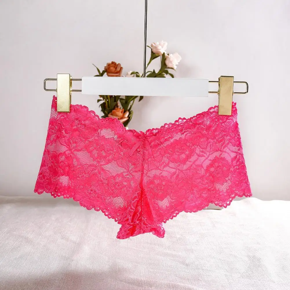 Sexy Lace Panties Women Lingeries Floral Seamless Panty Briefs Boxer-Shorts Women Underwear Low Waist Underwear Lady Underpants