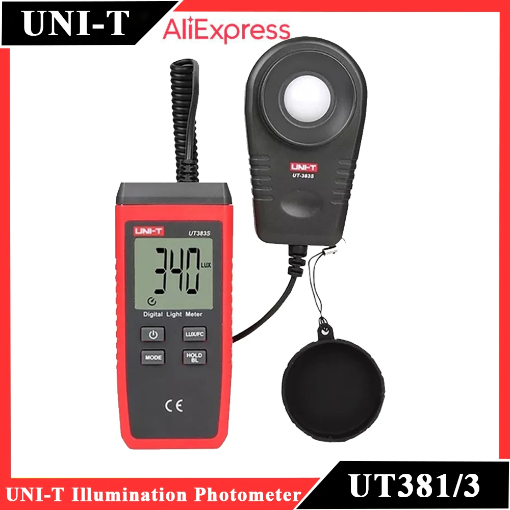 

UNI-T UT383 UT383BT UT383S Illumination Photometer Digital Luxmeter Illuminance Professional Lux Fc Tester Meter