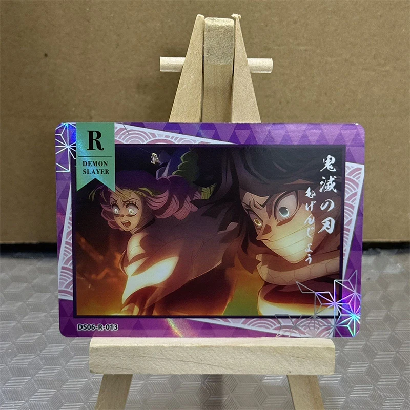 Фото Aikaho DS-06 аниме Demon Slayer R карты Iguro Obanai Kanroji Mitsuri коллекционные карты подарки на Рождество и день рождения детские игрушки №4