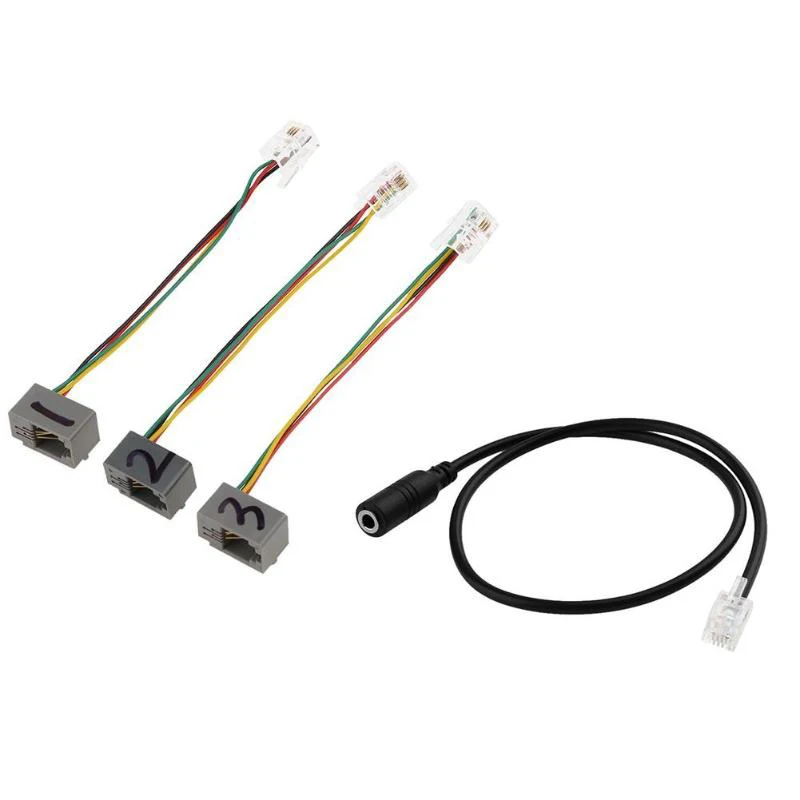 

Переходник RJ9 4P4C с вилкой «папа» на гнездо 3,5 мм