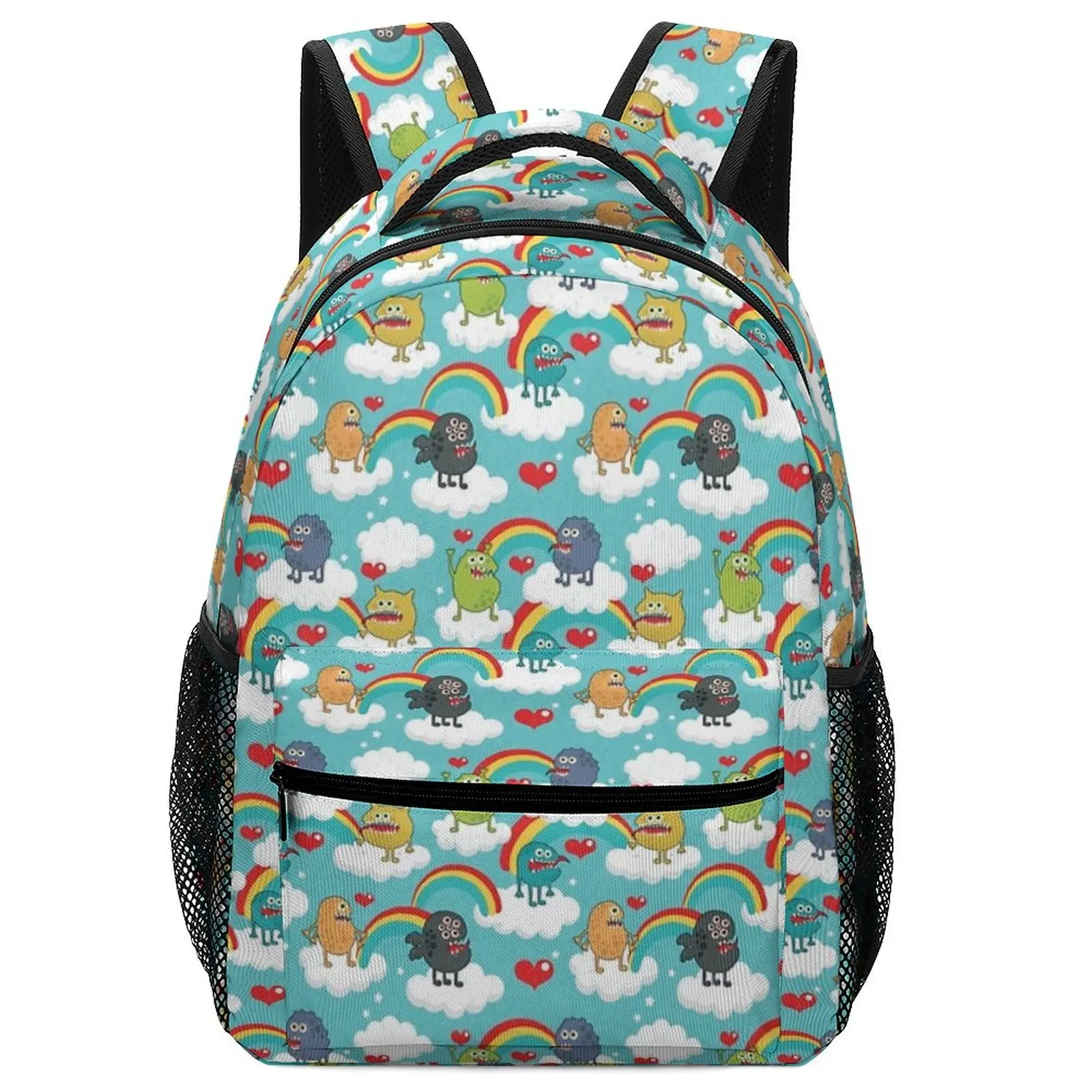 Monsters Rainbow Boys Children Art Women's Backpack 2022 Trend Men Women School Bag Children School Backpack Bags