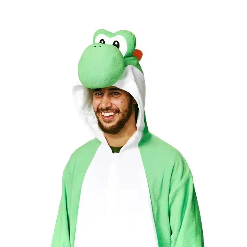 Фото Премиум-костюм Йоши из Super Halloween Bros для косплея, костюм для взрослых, аниме-динозавр, кукла. №2
