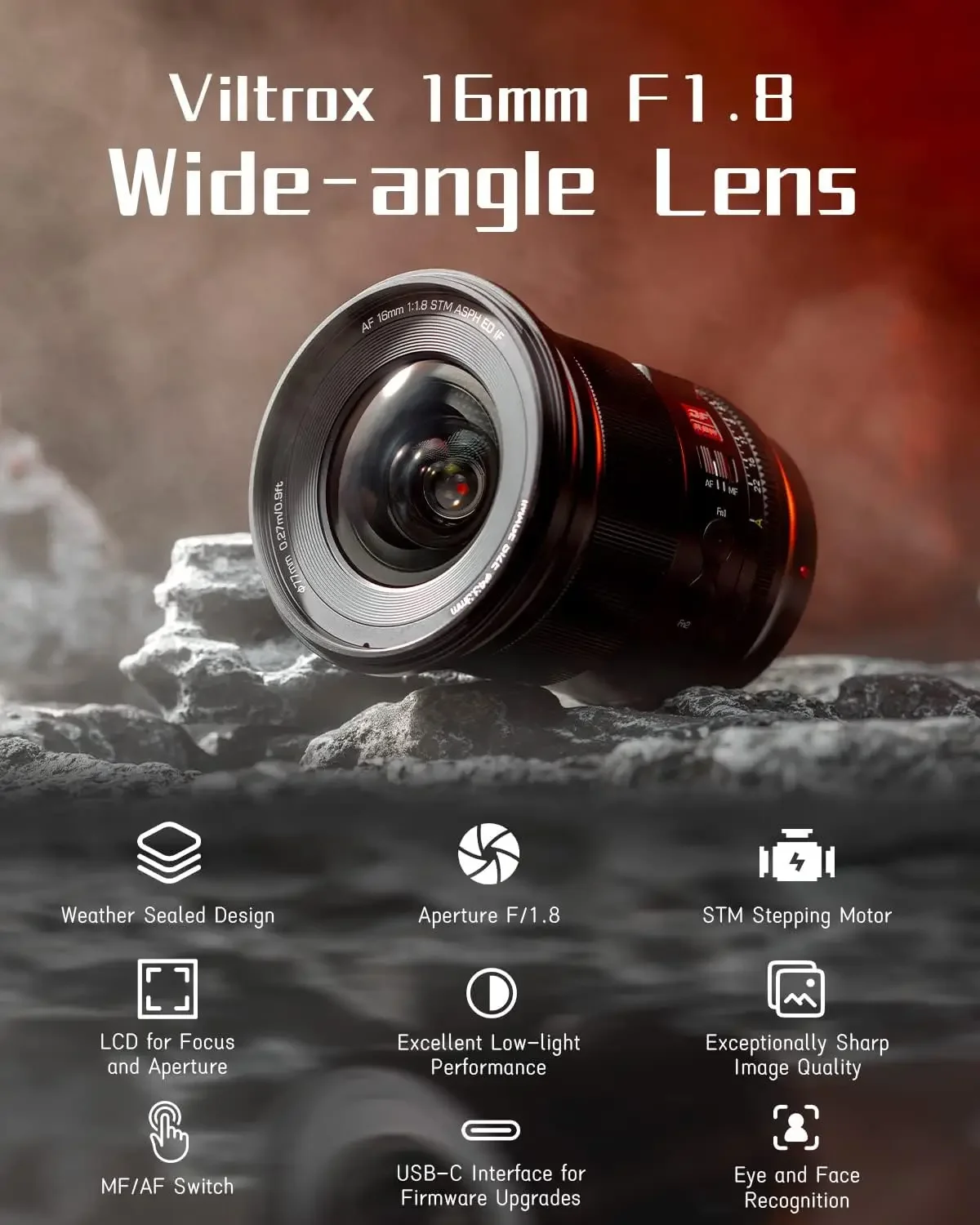 Полнокадровый широкоугольный объектив рыбий глаз Viltrox 16 мм F1.8 AF FE для Sony E ZVE10 A7IV