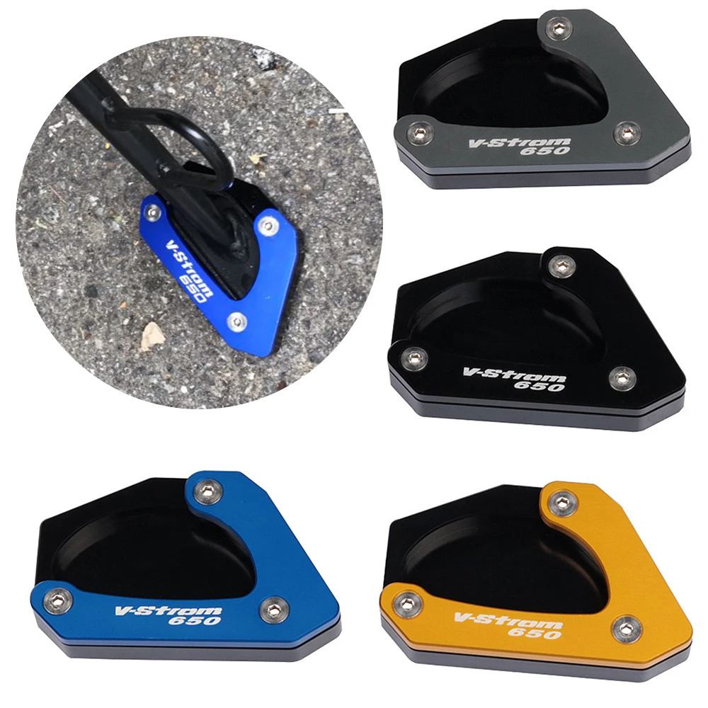Боковая подставка для ног удлинитель опорная пластина Suzuki V-Strom 650 DL650 2012 2013 2014