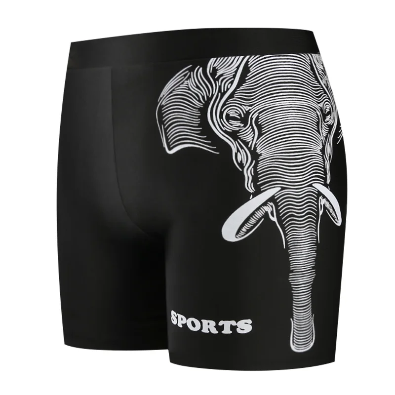 

Men Summer Swimsuit Sexy Elephant Nose Print Swimming Trunks Quick-Dry Swimwear