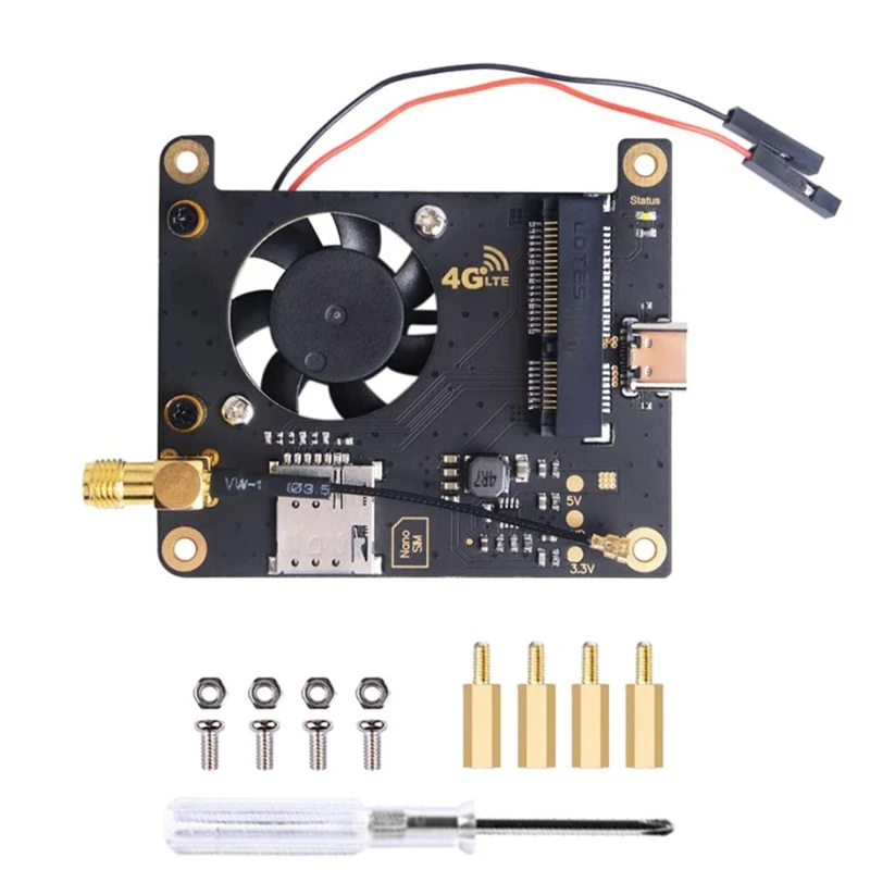 

4G / 3G плата шляпы для Raspberry Pi 2B / 3B / 3B + / 4B поддерживает SMS MMS почту TCP
