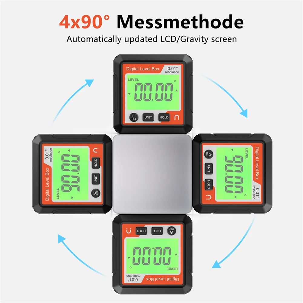 

Digital Electronic Level Digital Angle Fnder Magnetic Inclinometer Protractor Precision Level Box For Woodworking Instruments