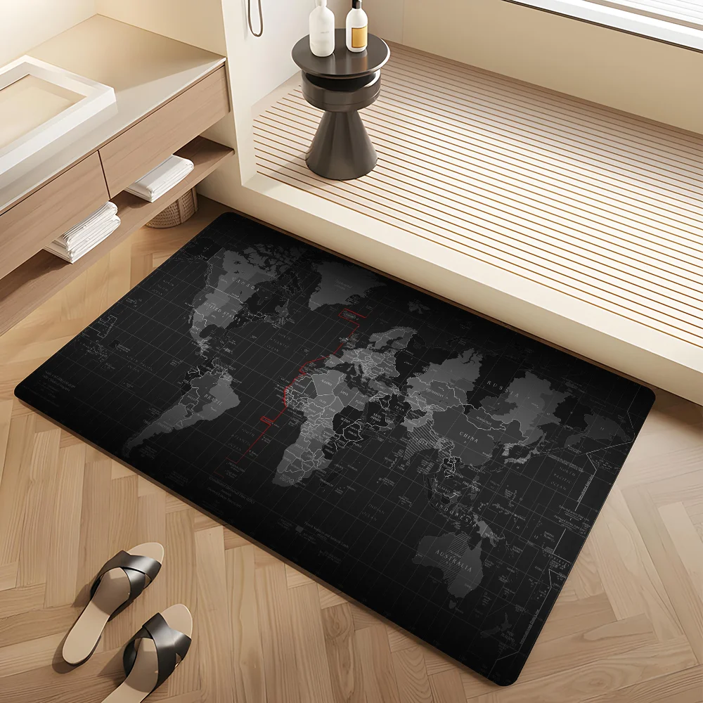 Длинный Полосатый Противоскользящий Водопоглощающий Коврик С Дизайном M-Zanerchief