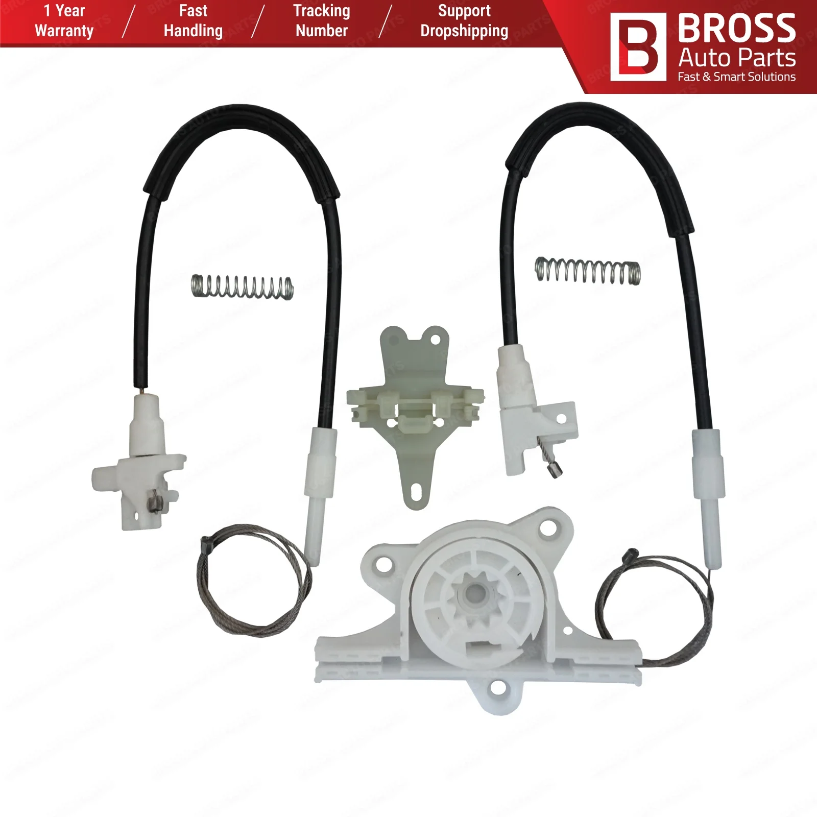 Bross автозапчасти BWR5142 электрическая мощность регулятор окна Ремонтный комплект