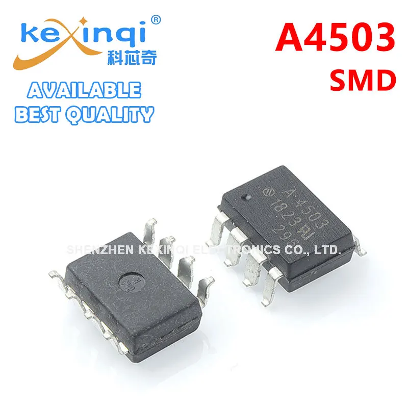 

2pcs A4503 SMD A4503 DIP SMD SOP8/DIP8 High-speed Optocoupler HCPL-4503v Optocoupler