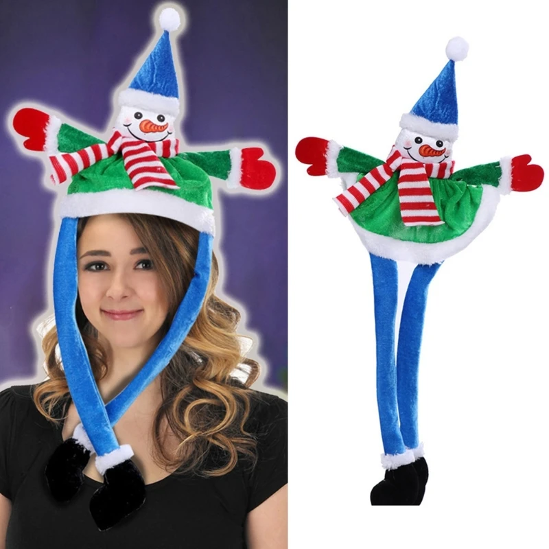 

Универсальная Рождественская шапка, подвижная Женская, праздничный головной убор, косплей-костюм