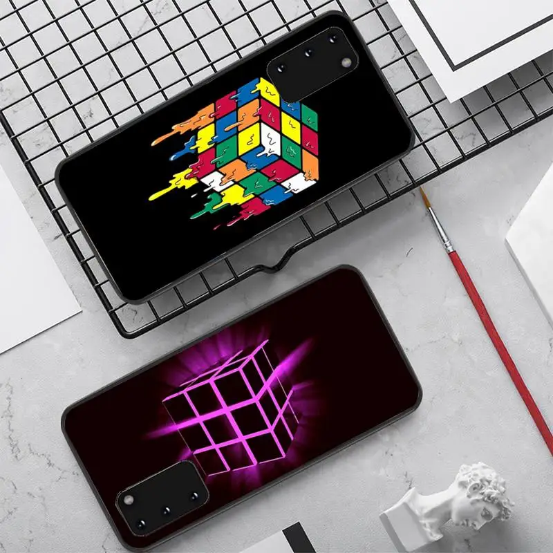 

Rubik's cube Phone Case for Samsung S10 21 20 9 8 plus lite S20 UlTRA 7edge