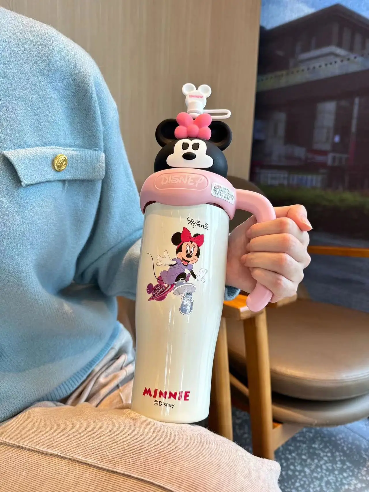 Miniso My Melody Lotso Чашка для льда Термос Соломенная чашка Disney Микки Маус Аниме