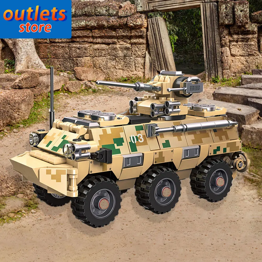 

JIESTAR High Tech Type 92 Infantry Fighting Vehicle Military Tank Moc Bricks Technical Model Building Blocks Toys 61060 336pcs