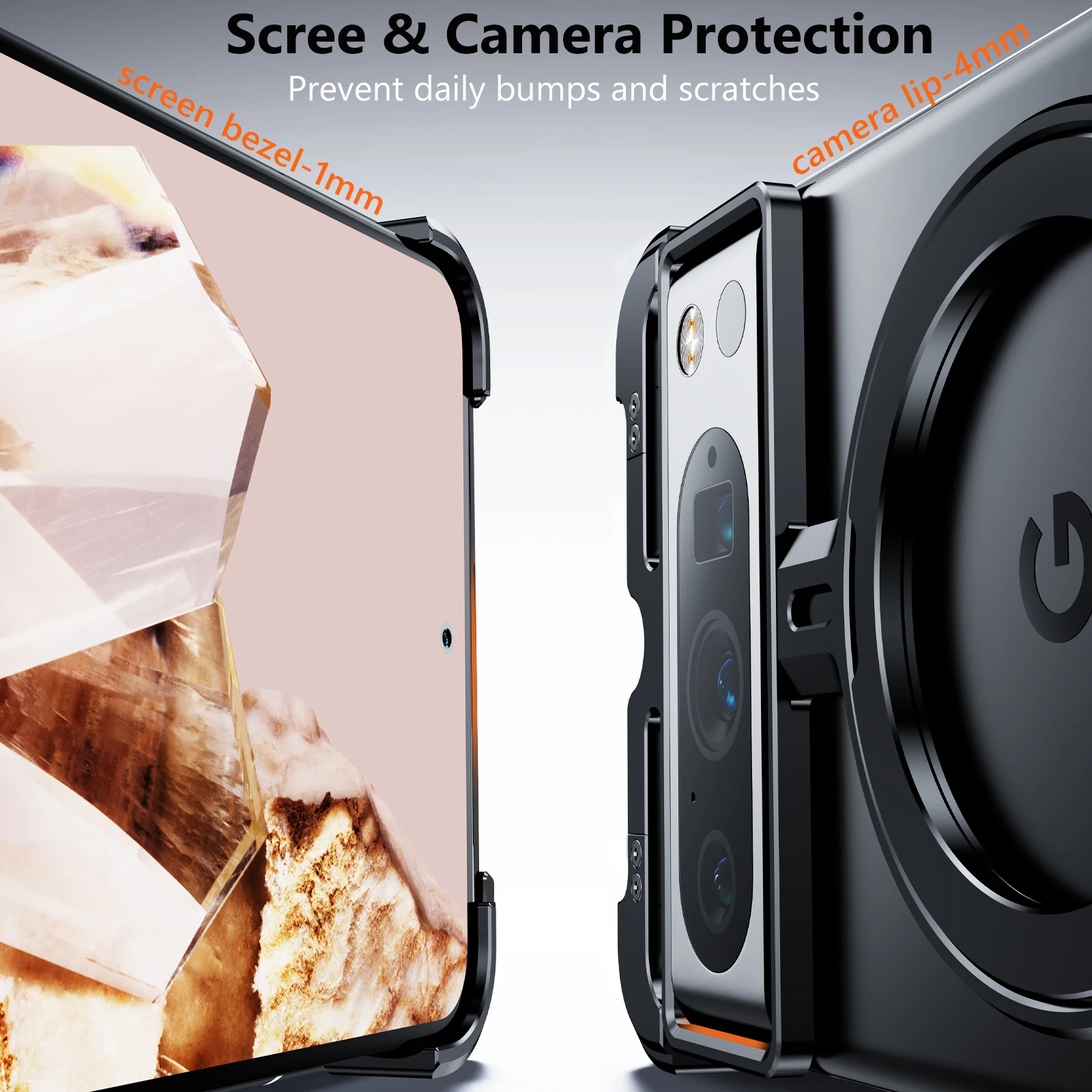 Металлическое кольцо без оправы для Google Pixel 8 Pro