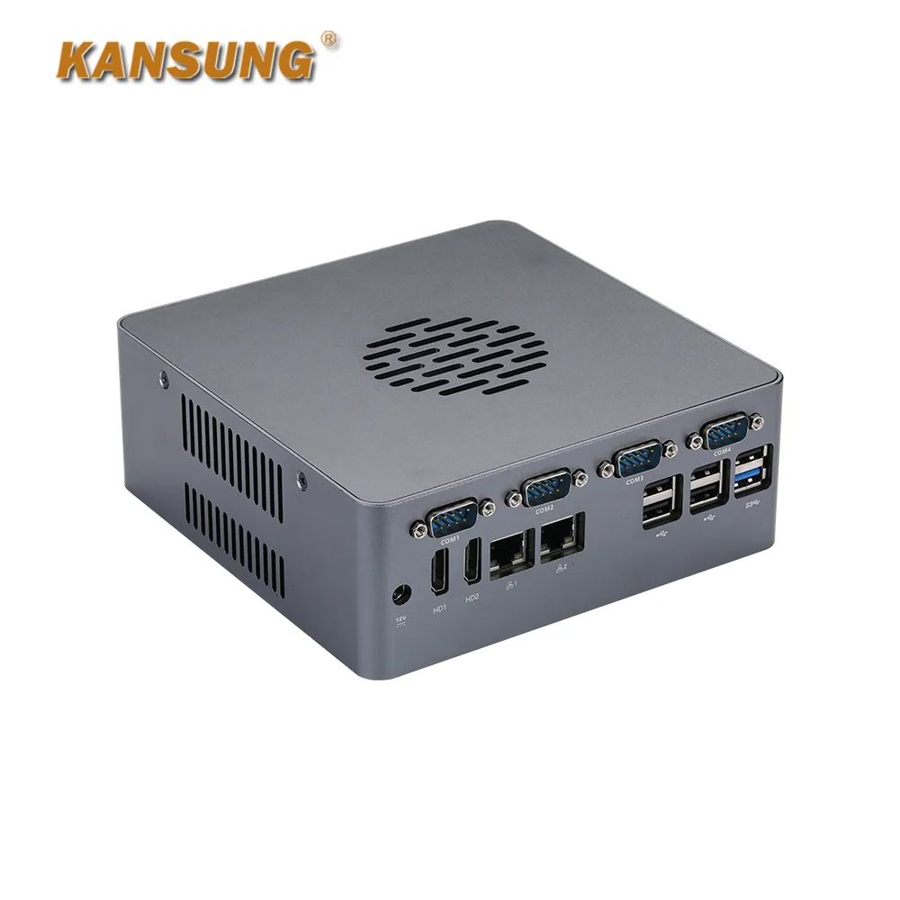 Дискретный процессор 6 7 8 9-й Core i3 i5 Barebone Mini PC Dual Lan 4 COM 2xDDR4 Ram M.2 SSD Промышленный