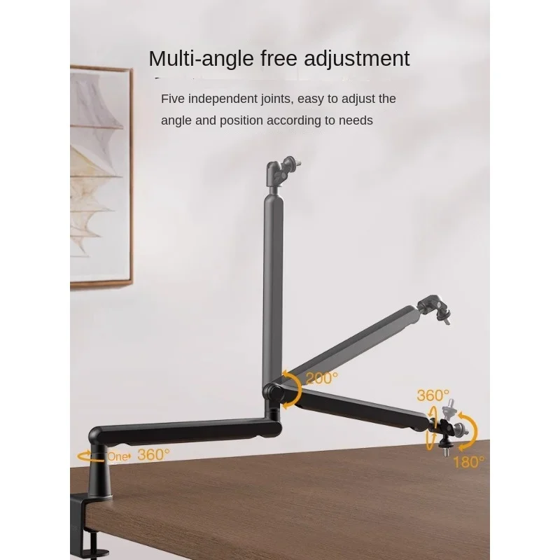 Подставка для микрофона настольная консольная низкая универсальная вращающаяся