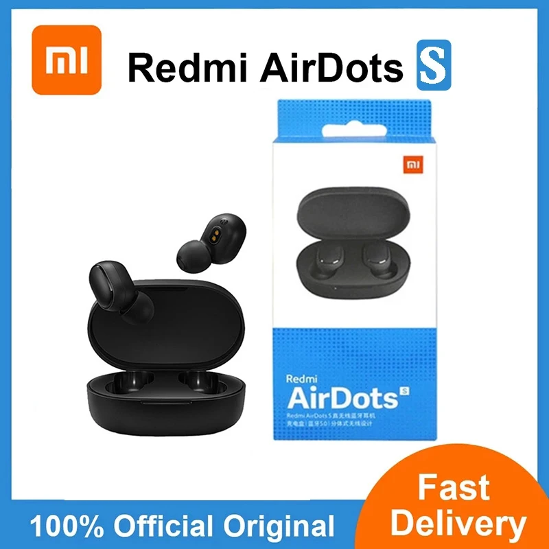 

Xiaomi Redmi Airdots S TWS Audiophile Wireless Headphones Bluetooth Earbuds with Mic Original Xiaomi Airdots S Gaming Headsets