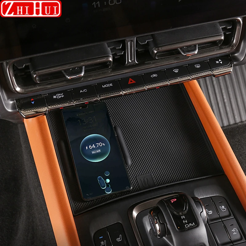 Автомобильный силиконовый беспроводной зарядный коврик для Haval H9 II 2024 2025 2-го