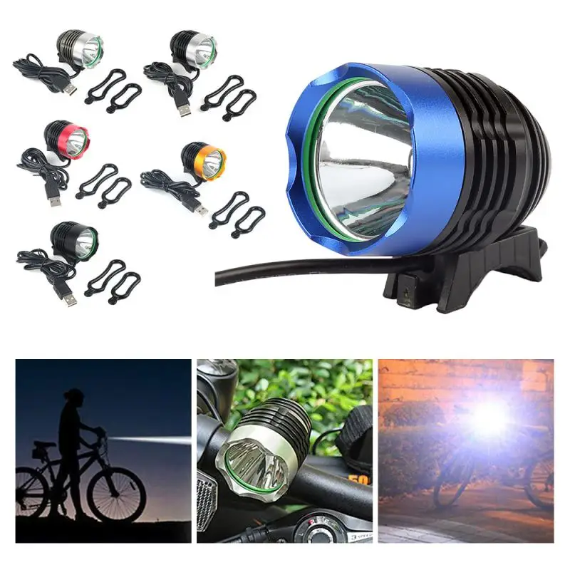 

Bike Light USB Rechargeable Bicycle Flashlight LED USB Rechargeable Torch Aluminum Headlight And Taillight Bicycle Accessories
