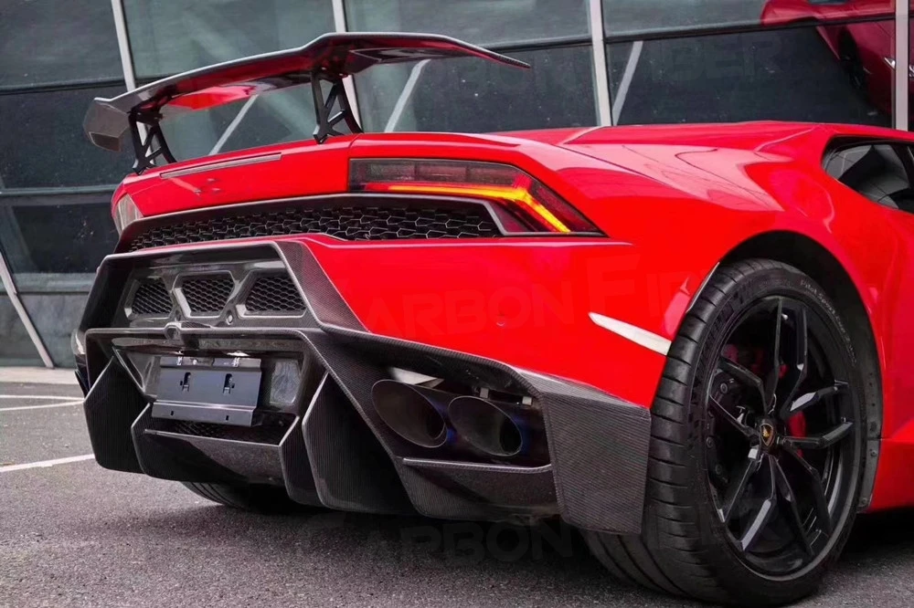 Задний спойлер автомобиля из углеродного волокна чехол для Lamborghini Huracan LP610 LP580