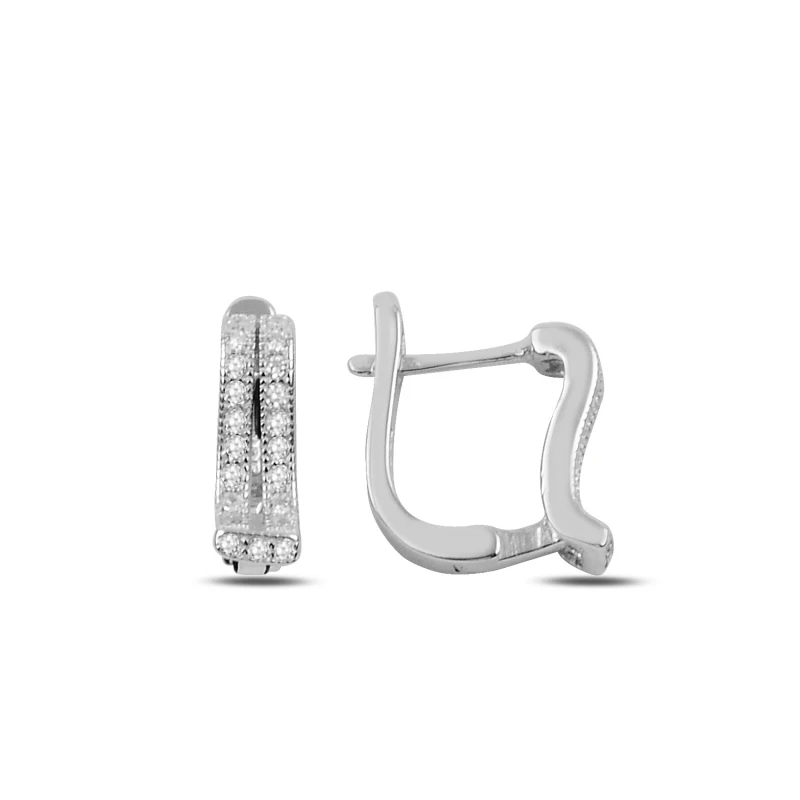 

Серебряные 925 пробы циркониевые серьги J