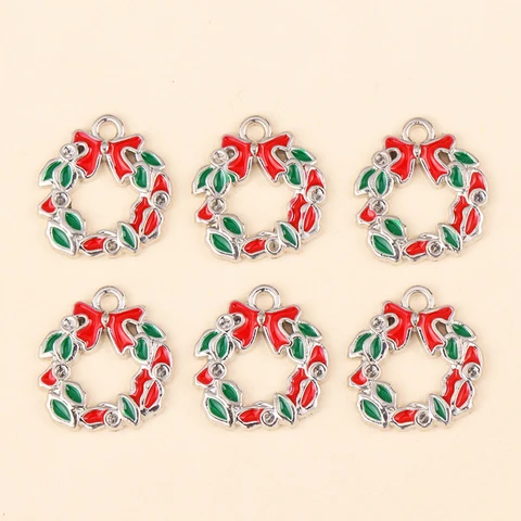 10 шт. Рождественские шармы RUWENSHU