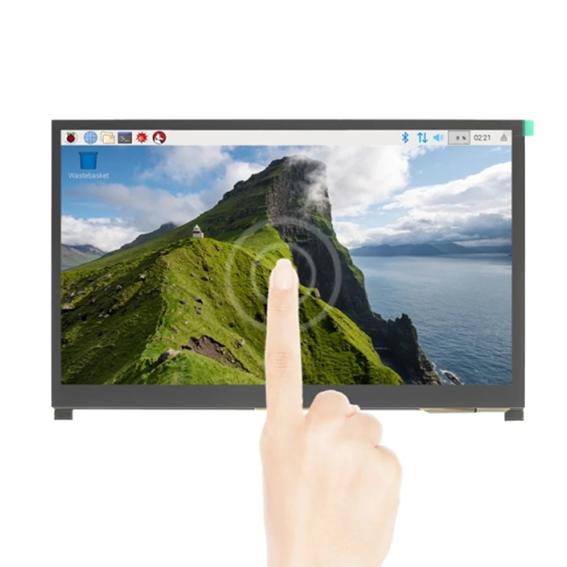 

Raspberry Pi 4B 10.1 Inch Touch Screen 1024x600 IPS LCD with 2 Speackers Display + Holder for Raspberry Pi 4 Model B/3B+/PC