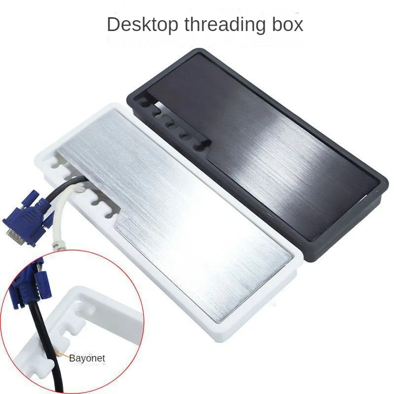 

Aluminum Alloy Desktop Line Hole Decorative Cover Desk Outlet Wire Hole Cover Grommet Desk Cable Hole Furniture Hardware