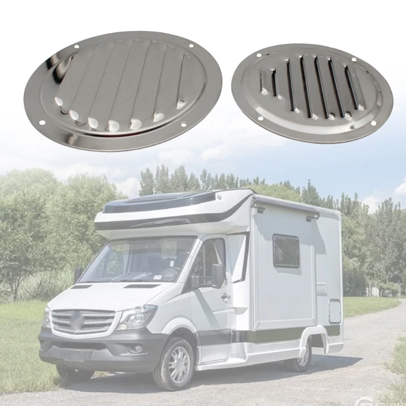

Professional Air Vent Louver Ventilator Round Grill Cover for Marine Caravan Boat Stainless Steel Air Vent Louver D7YA