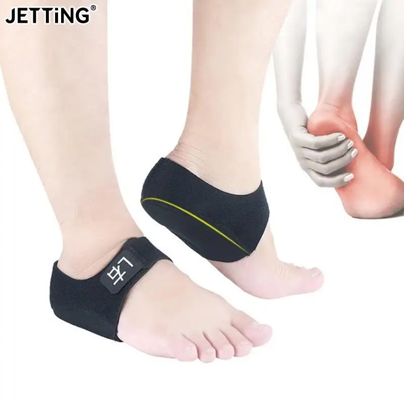 

2pcs Gel Heel Pad Pain Relief For Plantar Fasciitis Sock Worn In Shoes Thin Heel Spur Foot Skin Care Protectors Heel Sleeves