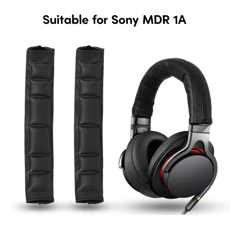 

Replacement Headband Cover Sleeve for Sony MDR-1A Headphone Headbeam Protectors Comfortable Fit Zipper Installation M76A