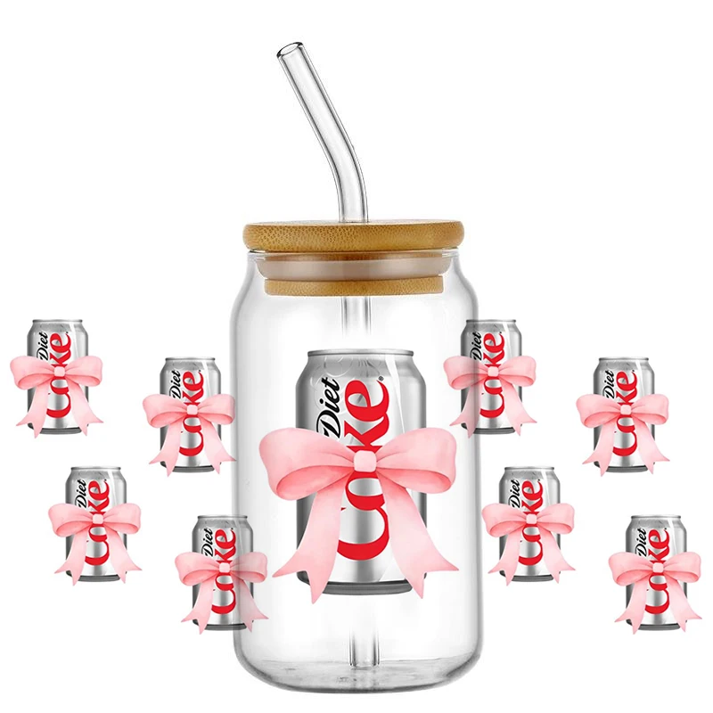 Новый дизайн диетическая кокала серия Sodas напитки УФ-наклейка DTF упаковка для