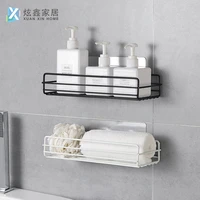 bathroom wall mounted shelves floating shelf shower hanging basket shampoo holder kitchen seasoning storage rack accessories