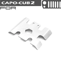 1pcs stainless steel chassis guard protective plate for 118 capo cub2 rc crawler car modification part rc car accessories