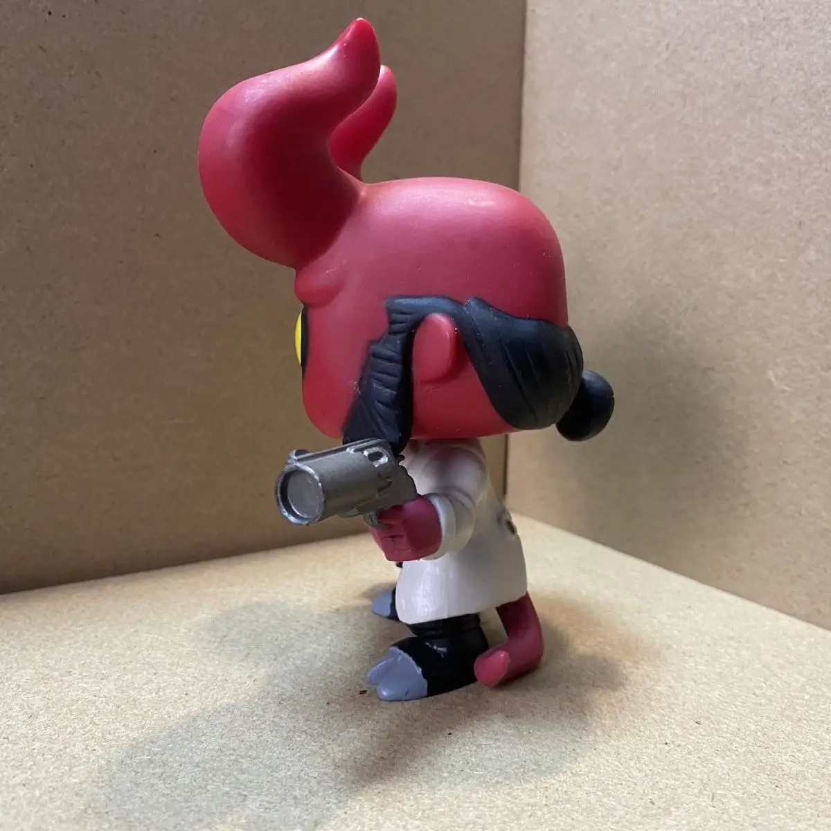 Фото 10 см Q версия фильм Helloboy милая виниловая фигурка модель игрушки Hellboy кукла ручной работы игрушка ручной работы украшение подарок украшение №2