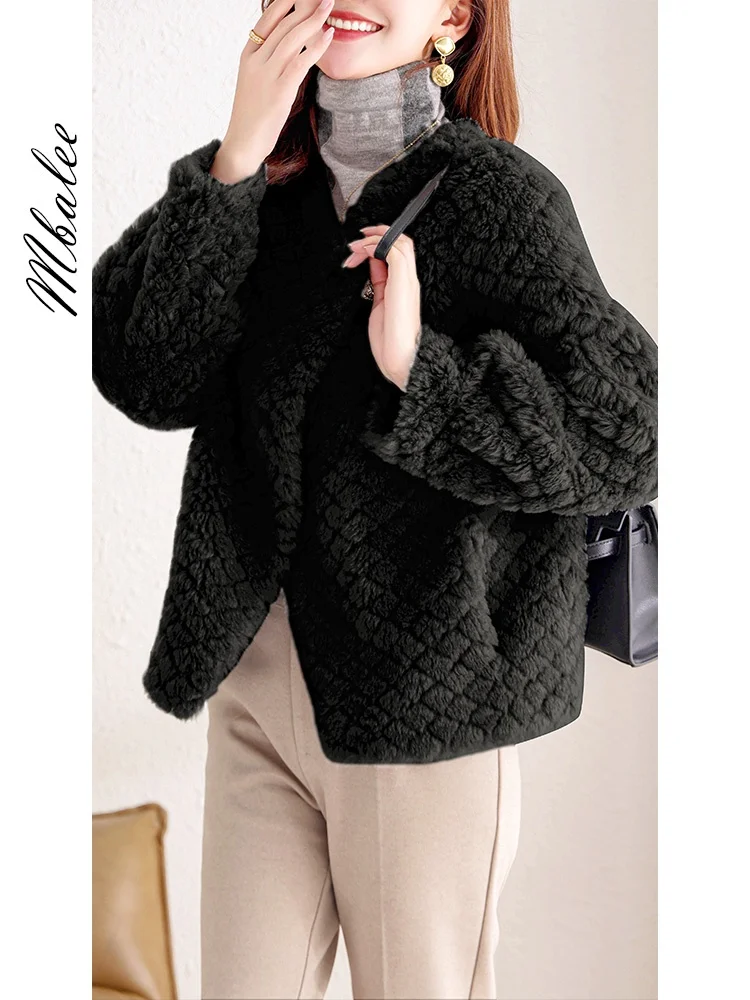 Lamb Fur Outerwear Women Short Winter New Young Particles Sheep Shearing Integrated Korean Sle
