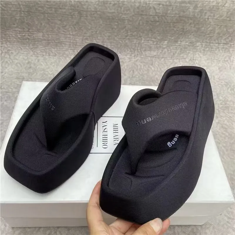 Ladies Slippers Casual Flip-flops Women Increased Platform Slippers